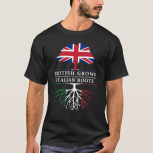 Camiseta Británicos crecidos con el diseño de Italia   de