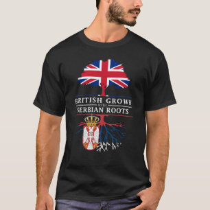 Camiseta Británicos crecidos con el diseño de Serbia   de