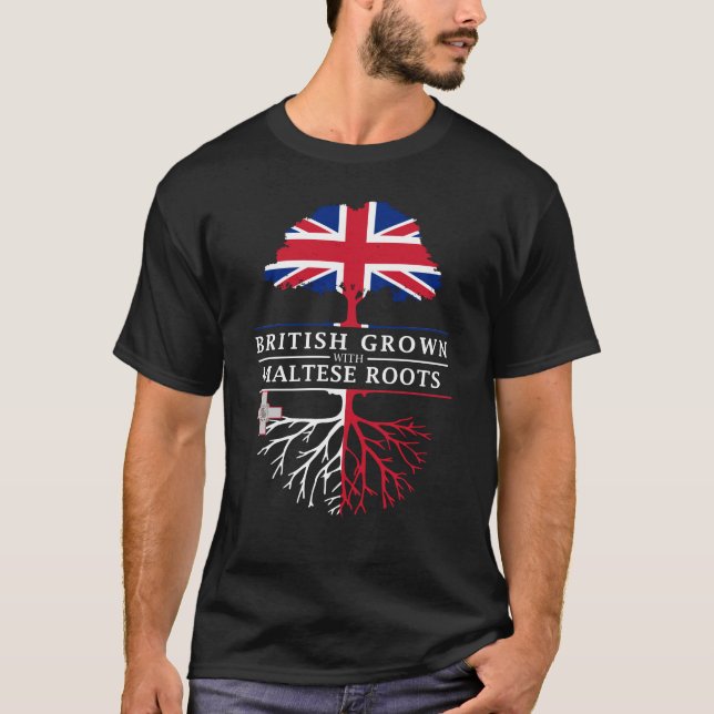 Camiseta Británicos crecidos con el diseño maltés   de (Anverso)