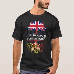 Camiseta Británicos crecidos con el diseño siciliano   de