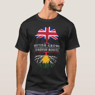 Camiseta Británicos crecidos con el Kurdistan kurdo   de