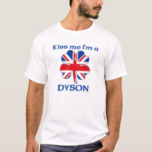 Camiseta Británicos personalizados me besan que soy Dyson