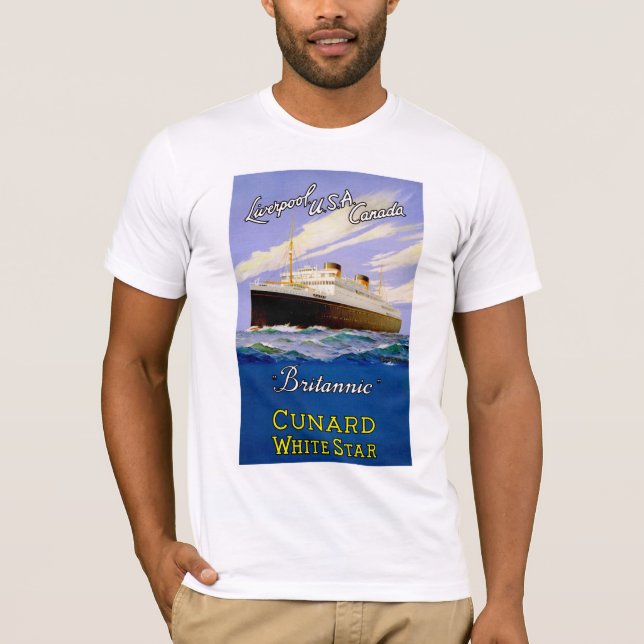 Camiseta ~ Britannic Liverpool, los E.E.U.U., Canadá (Anverso)
