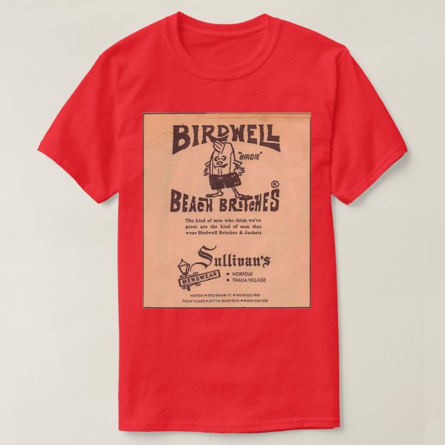 Camiseta britches de playa de birdwell (Diseño del anverso)
