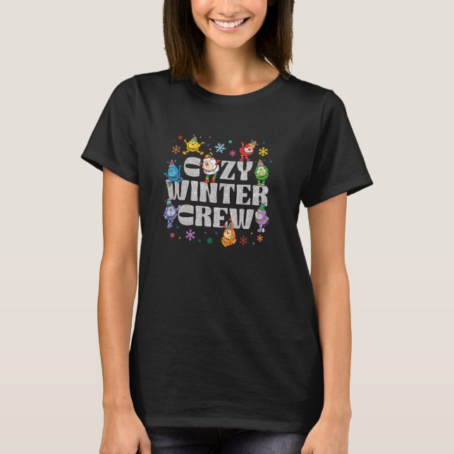 Camiseta Brite de Arcoíris Navidad Acogedor Invierno Tripul (Anverso)