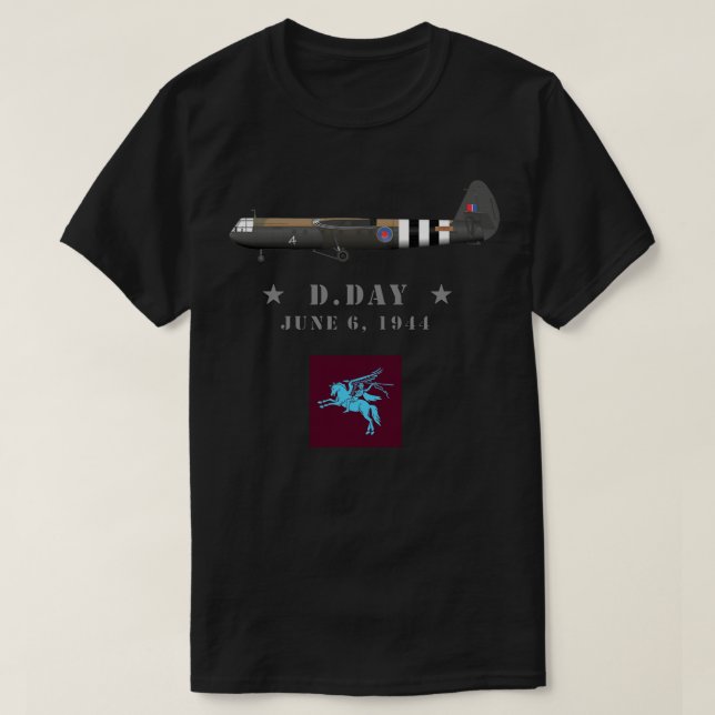 Camiseta British Airborne D-Day WII 6ª División Aérea  (Diseño del anverso)