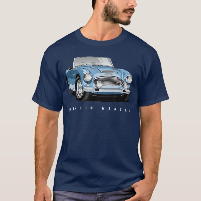 Camiseta British Classic Sports Car Austin Healey friends (Anverso)