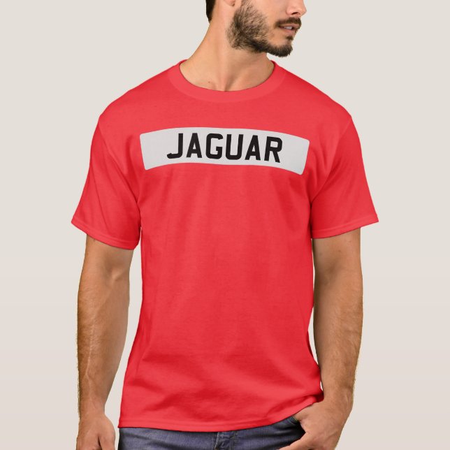 Camiseta British Classic Sports Car Jaguar White Registrati (Anverso)