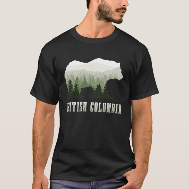 Camiseta British Columbia Canada Grizzly Bear Canadian Natu (Anverso)