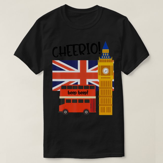 Camiseta British Flag United Kingdom England Quote Travel B (Diseño del anverso)