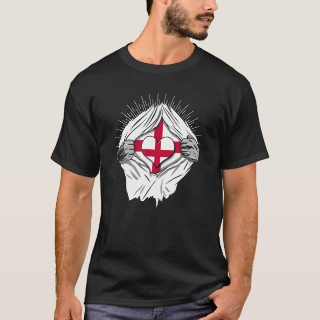 Camiseta British flags home of England (Anverso)