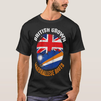 Camiseta British Grown Marshallese Roots Vintage Flags for 