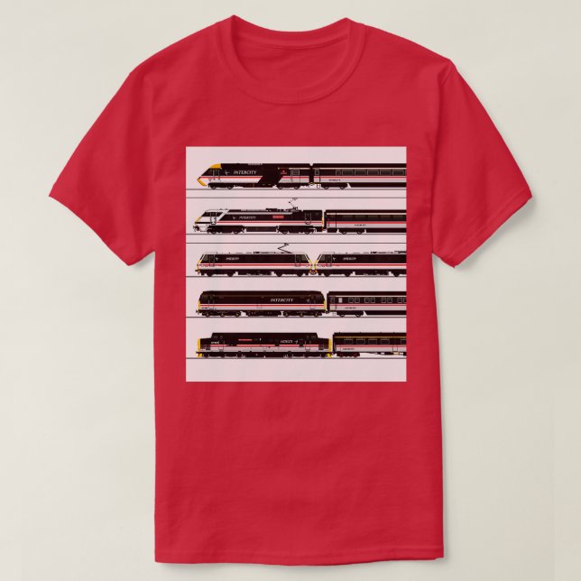 CAMISETA BRITISH RAIL INTERCITY TRAINS (Diseño del anverso)