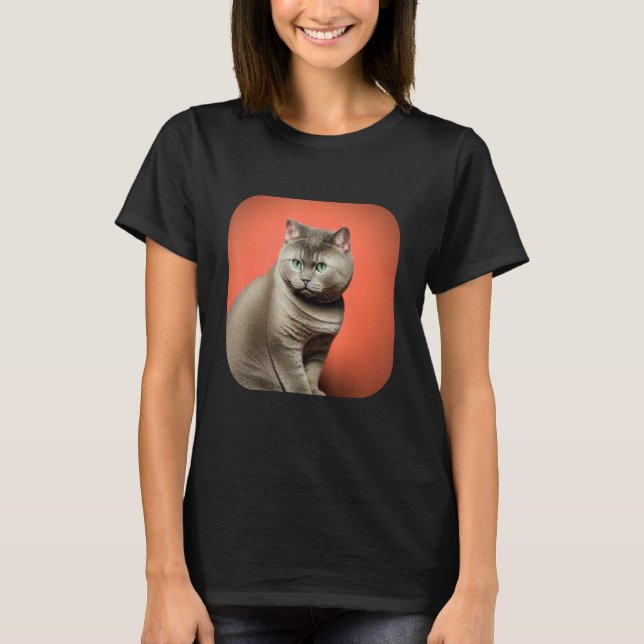 Camiseta British Shorthair Cat 3 (Anverso)
