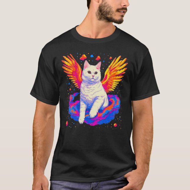 Camiseta British Shorthair Cat Angel Wings (Anverso)