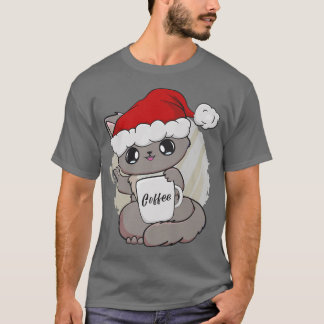 Camiseta British Shorthair Cat Moka Coffee Anime White Chri