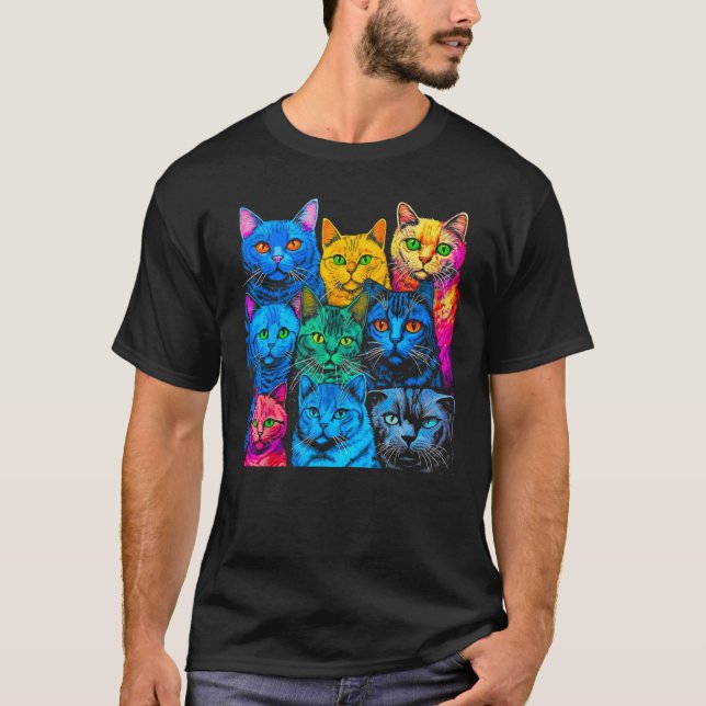 Camiseta British Shorthair Cat Pop Design (Anverso)