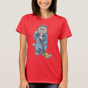 Camiseta British Shorthair Cleaner Mop