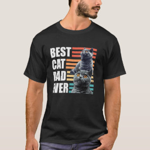 Camiseta British Shorthair Papá MEJOR GATO PAPÁ DE TODA LA