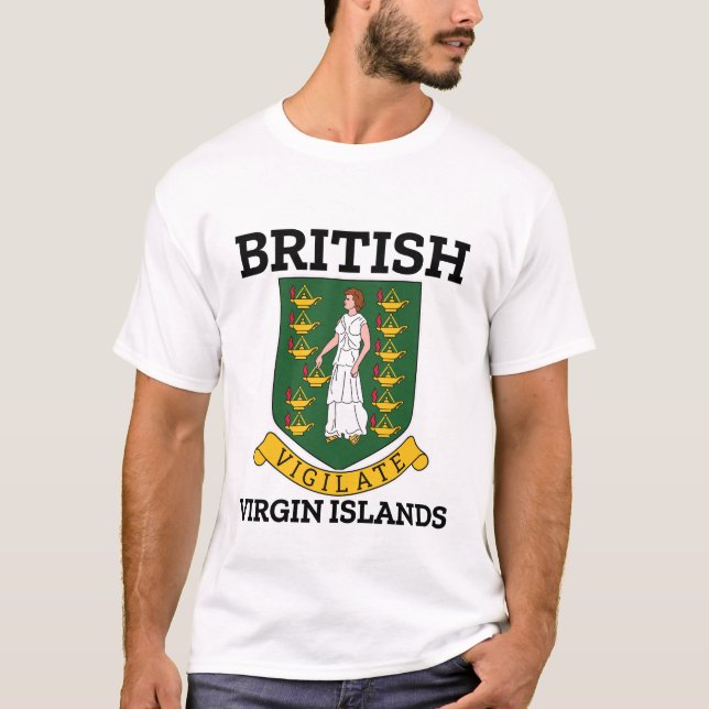 Camiseta British Virgin Islands coat of arms (Anverso)