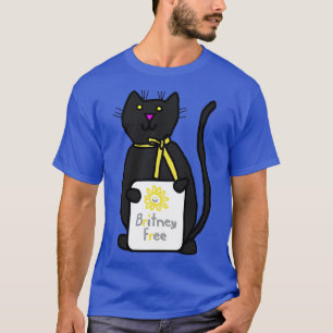 Camiseta Britney es un gato lindo con Rótulo libre de Britn