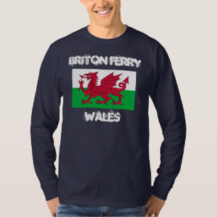 Camiseta Briton Ferry, Gales con bandera galesa