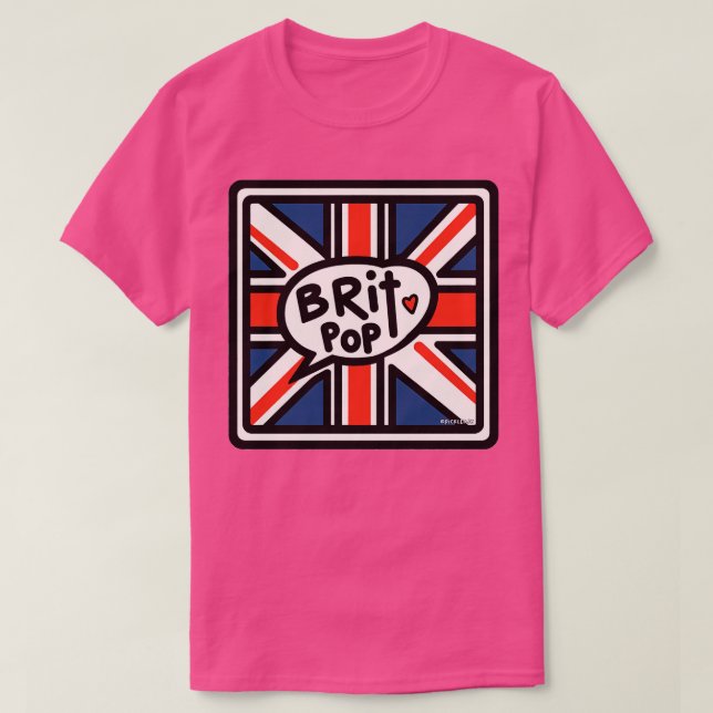 Camiseta Britpop Art TShirt (Diseño del anverso)