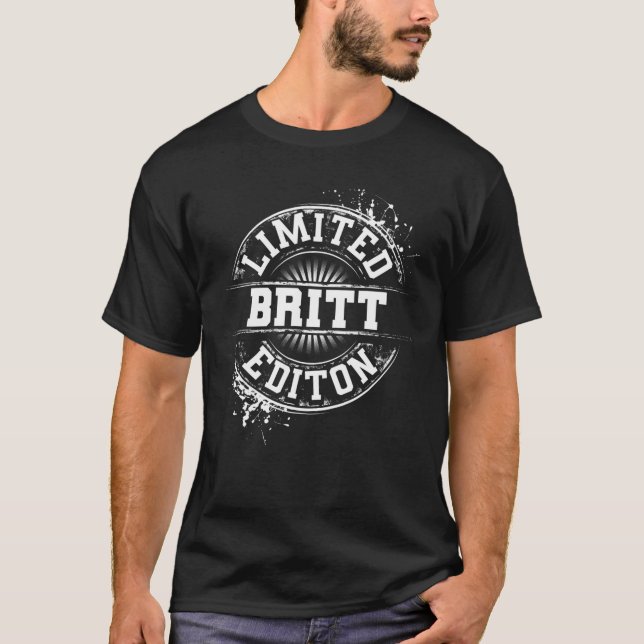 Camiseta BRITT Limited Edition Funny Chiste de nombres pers (Anverso)