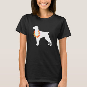 Camiseta Brittany Aloha Hawaiian Lei Dog