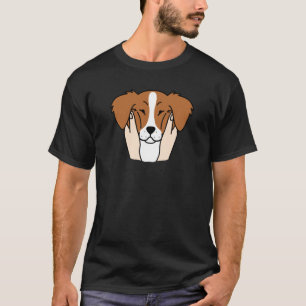 Camiseta Brittany Spaniel Chubby Cheeks Dog