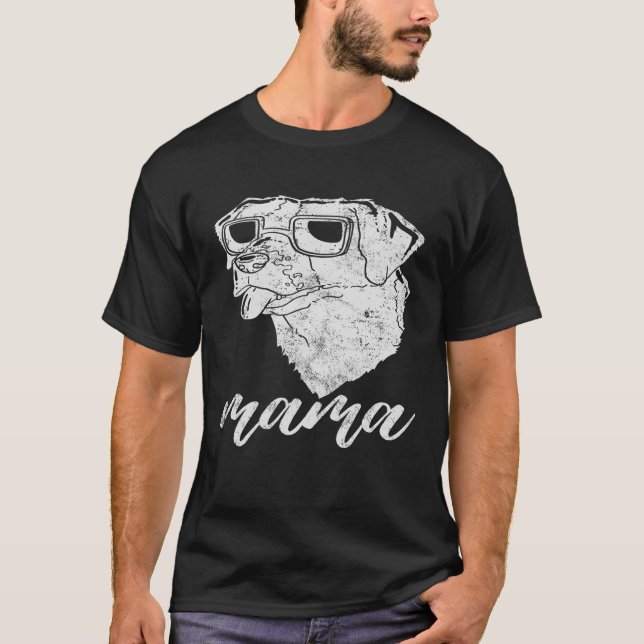 Camiseta Brittany Spaniel Mama Vintage (Anverso)