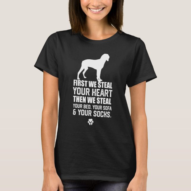 Camiseta Brittany Spaniel Steal Your Heart Steal Your Bed s (Anverso)