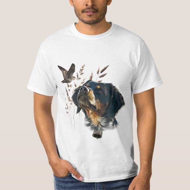 Camiseta Brittany Spaniel y woodcock (Anverso)