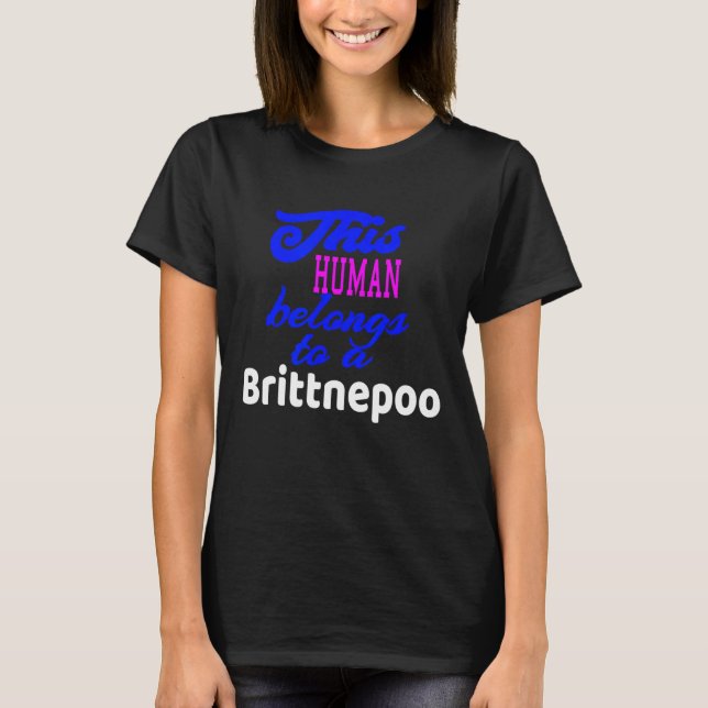 Camiseta Brittnepoo Dog Poodle Brittany Spaniel (Anverso)