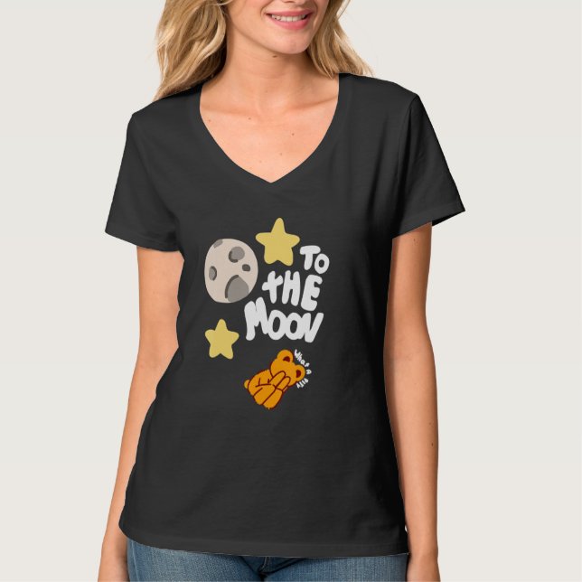 CAMISETA BRKR VAMOS A VISITAR LA LUNA (Anverso)
