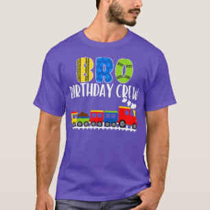 Camiseta Bro Birthday Crew Ferrocarril Birthday Boy