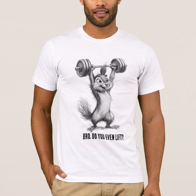 Camiseta Bro Do You Even Lift Funny Gym Tee (Anverso)