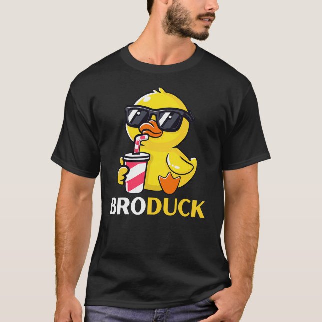 Camiseta Bro Duck Rubber Duck Birthday Party Family Matchin (Anverso)