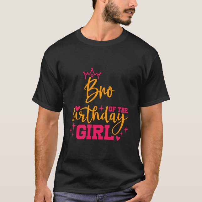 Camiseta Bro Personalizado Cuto Del Matchin Chica De Cumple (Anverso)