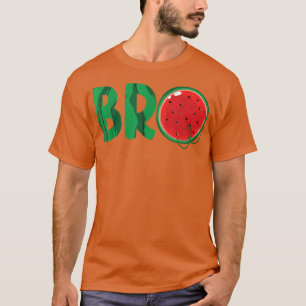 Camiseta Bro Watermelon Funny Matando Fruta de Verano Famil
