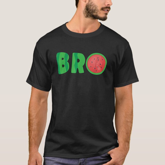 Camiseta Bro Watermelon Tee Cool Summer Tropical Fruit Melo (Anverso)