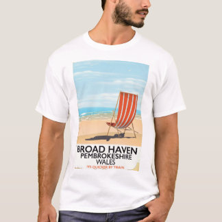 Camiseta Broad Haven, Pembrokeshire, costa de Gales