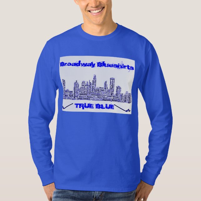 Camiseta Broadway Blueshirts Longsleeve rancio (Anverso)