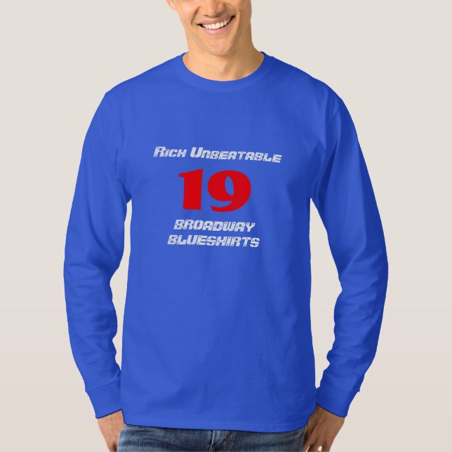Camiseta Broadway imbatible rico Blueshirts (Anverso)