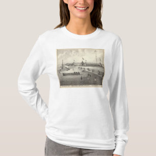 Camiseta Broadway que baña la tierra, arboleda del océano