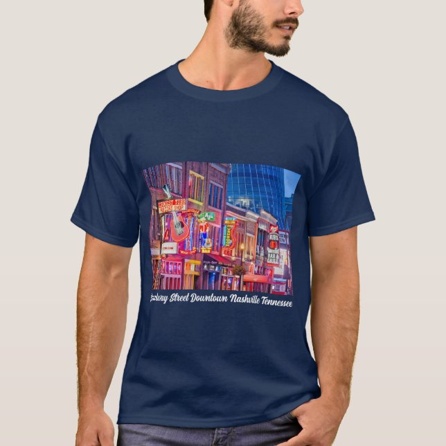 Camiseta Broadway Street Downtown Nashville Tennessee (Anverso)