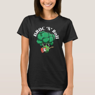 Camiseta Broc N 'Roll Broccoholic vegetal vegetariano Vega