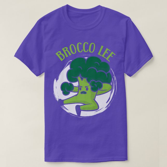 Camiseta Brocco Lee Broccoli Vegan Lover Vegetable Healthy (Diseño del anverso)