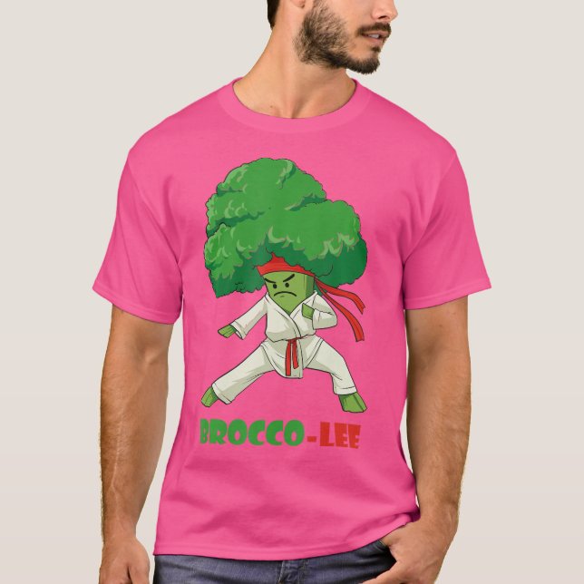 Camiseta Brocco-Lee - Broccoli vegetal divertida K (Anverso)