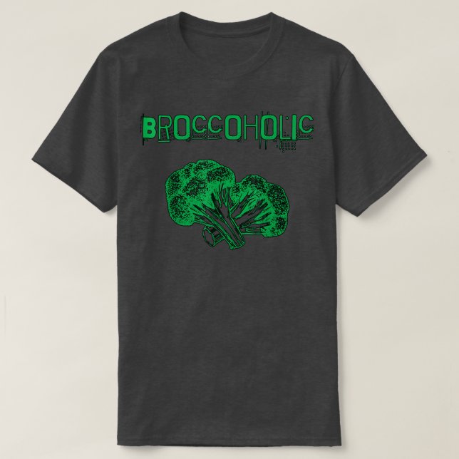 Camiseta Broccoholic Broccoli for Vegans and Vegetarians  (Diseño del anverso)